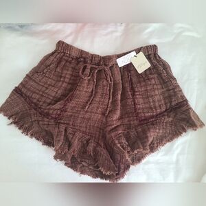 Free People Small FP One Solona Chocolate Lava Shorts